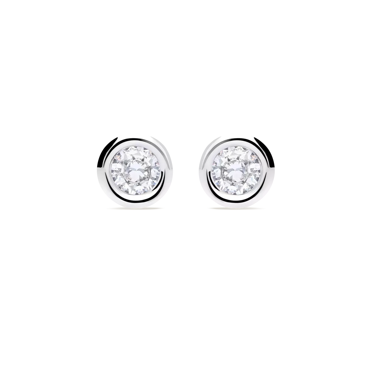 18k white gold earrings