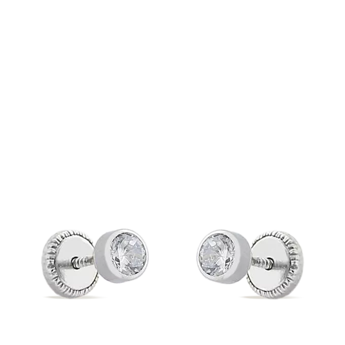 18k white gold earrings