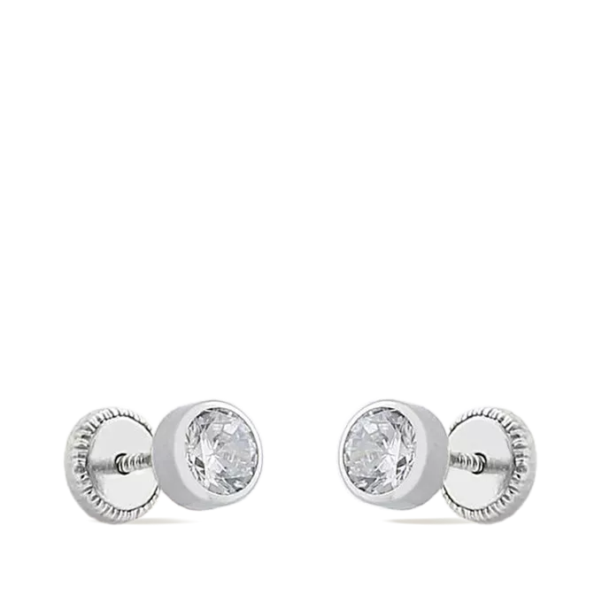 18k white gold earrings