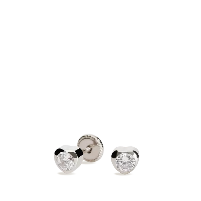 18k white gold earrings