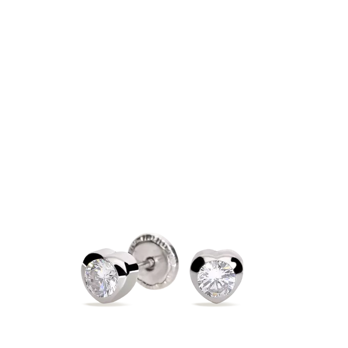 18k white gold earrings