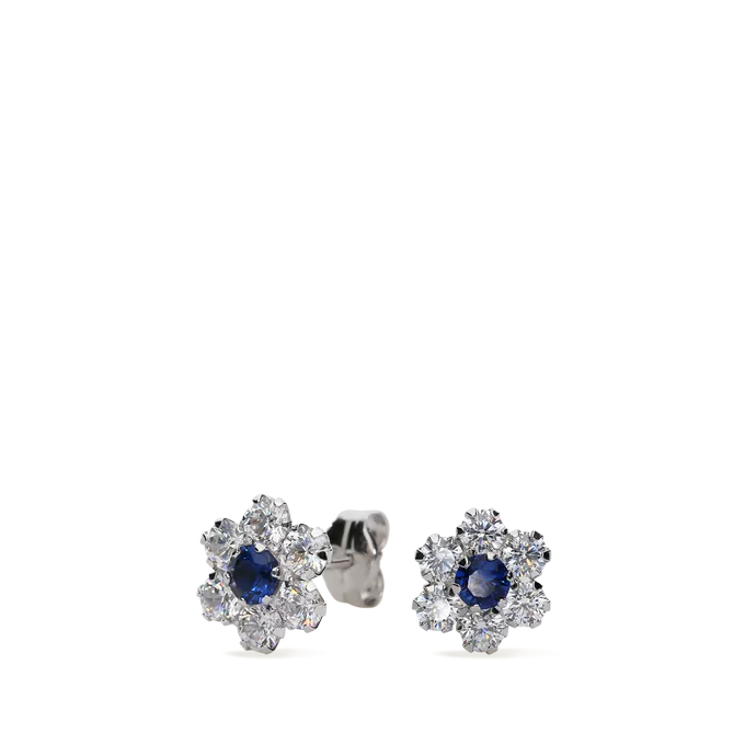 18k white gold earrings