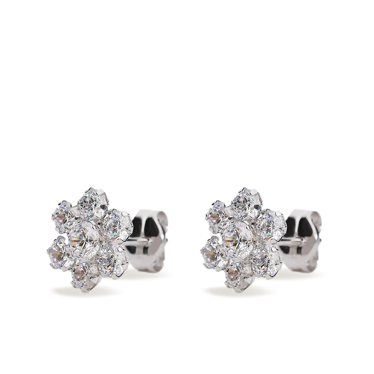 18k white gold earrings