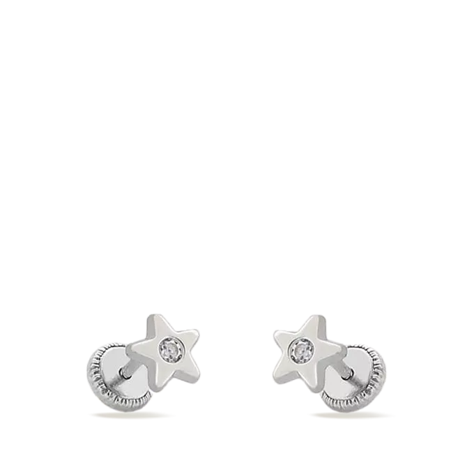 18k white gold earrings