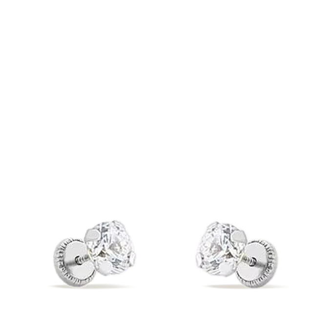 18k white gold earrings