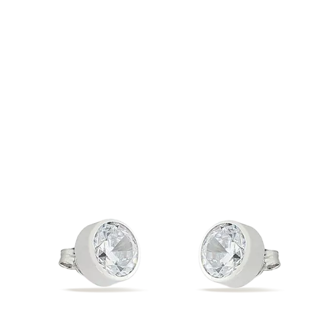 18k white gold earrings