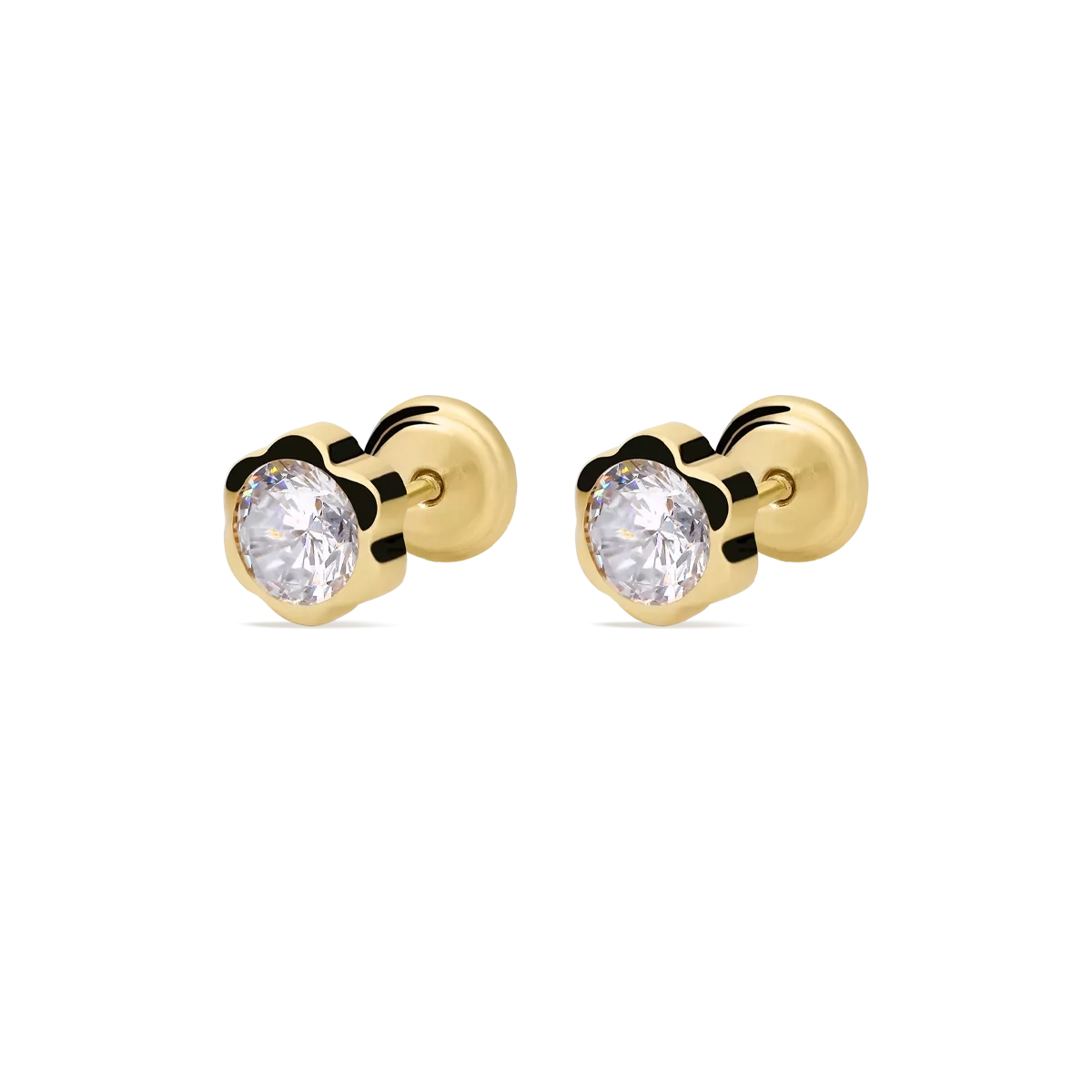 18k gold earrings