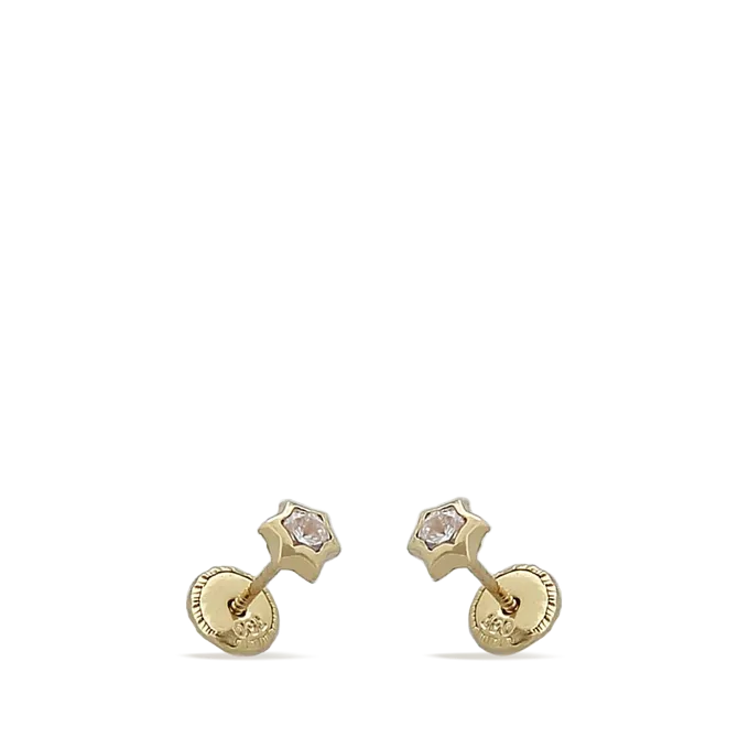 18k gold earrings