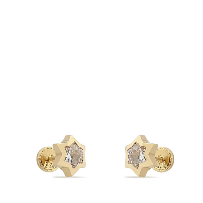 18k gold earrings