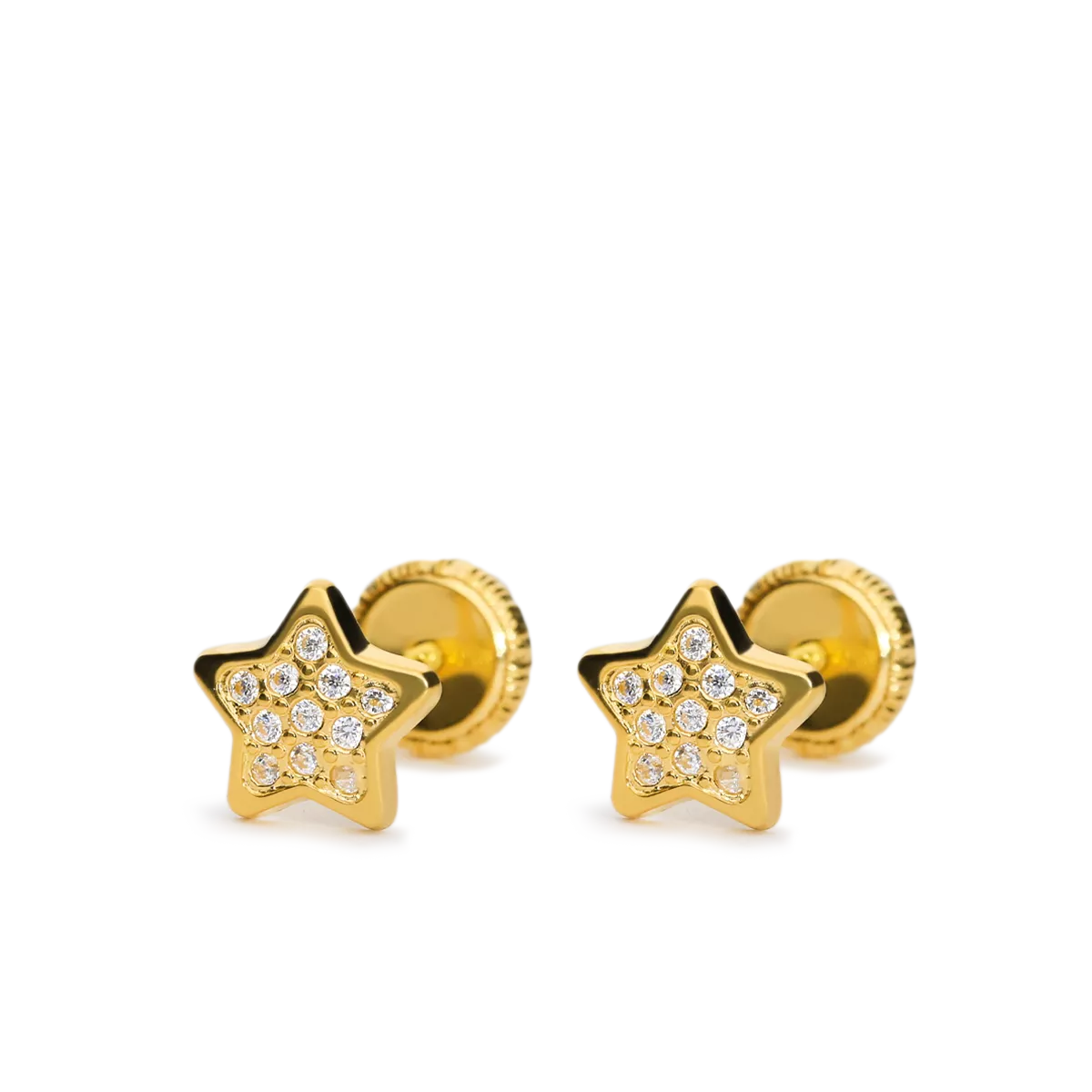 18k gold earrings