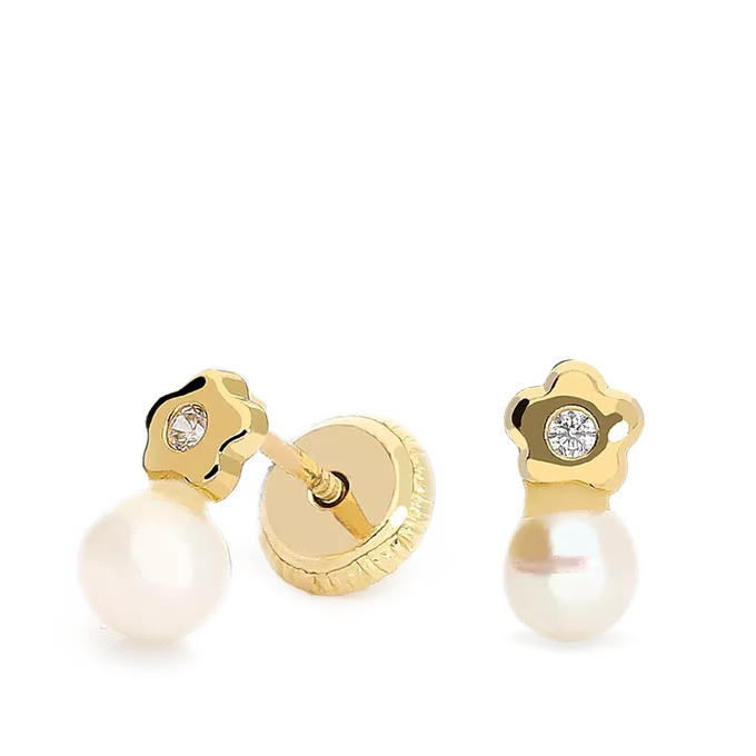 18k gold earrings
