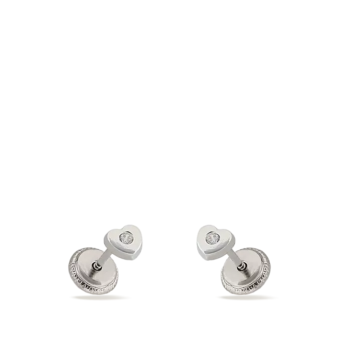 18k white gold earrings