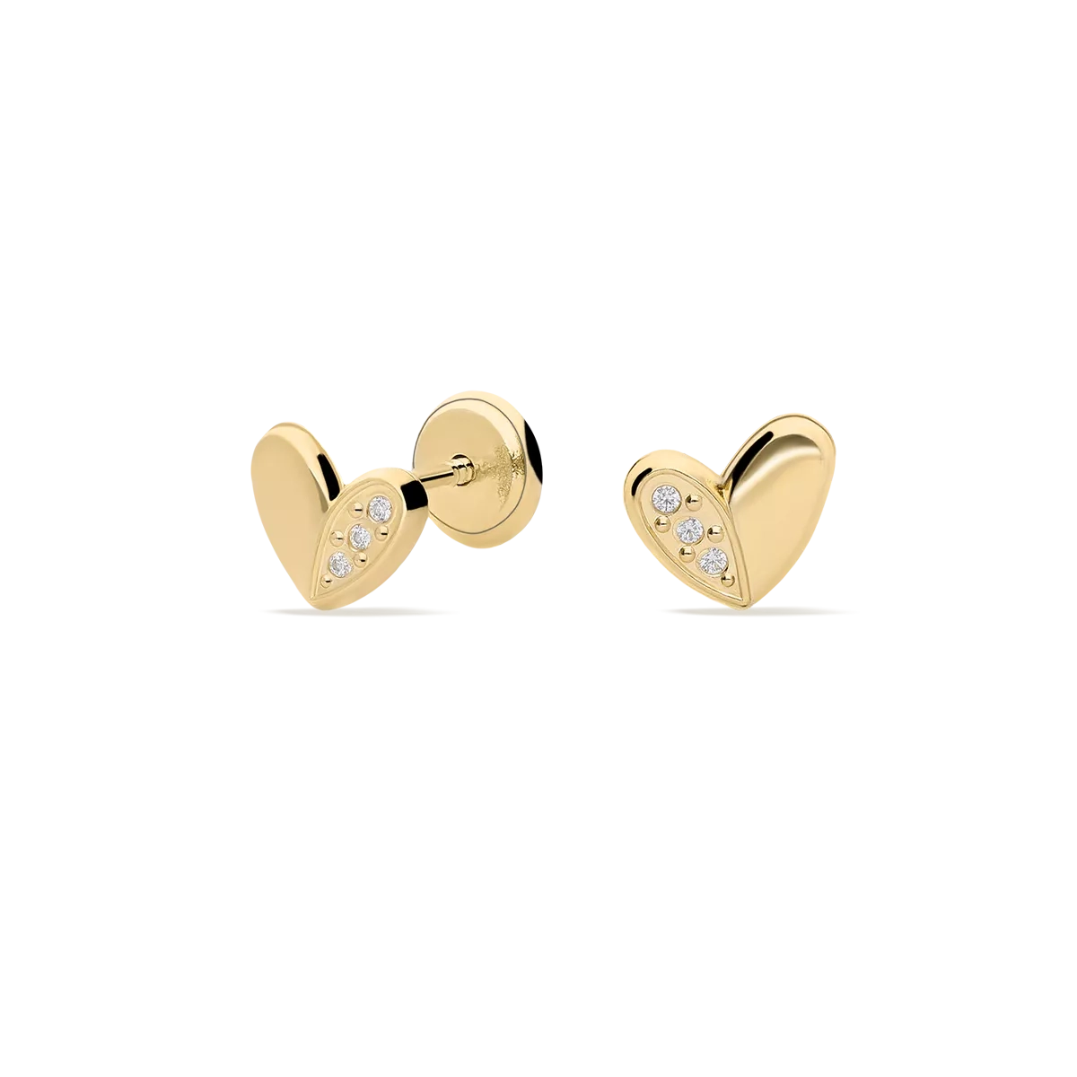 18k gold earrings