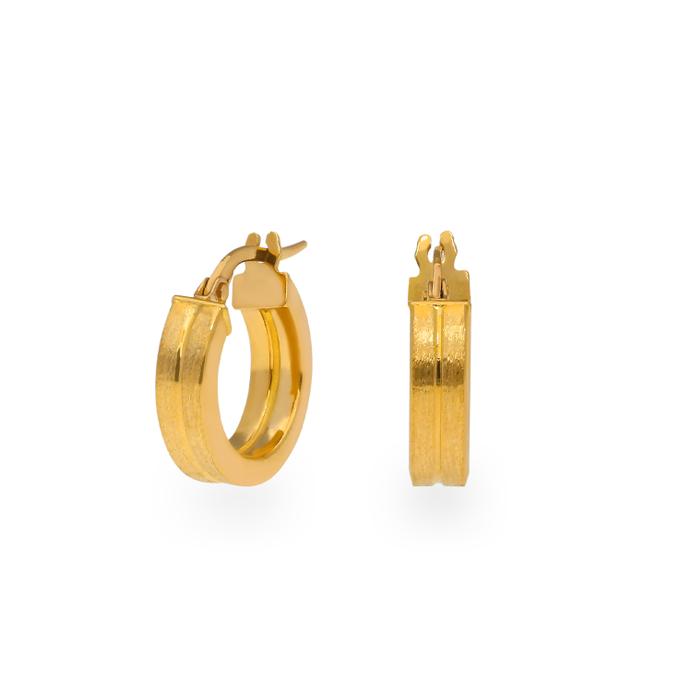 18 carat gold hoop earrings