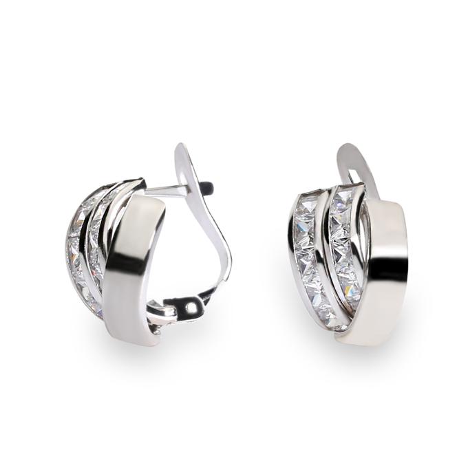 white gold earrings