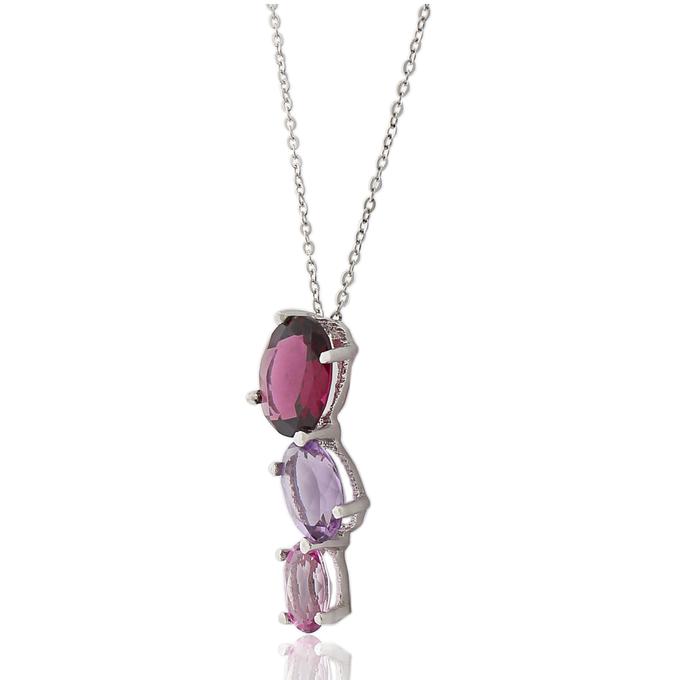 white gold amethyst necklace