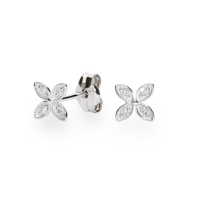 clover diamond earrings