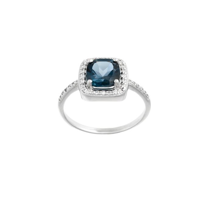 topaz diamond ring