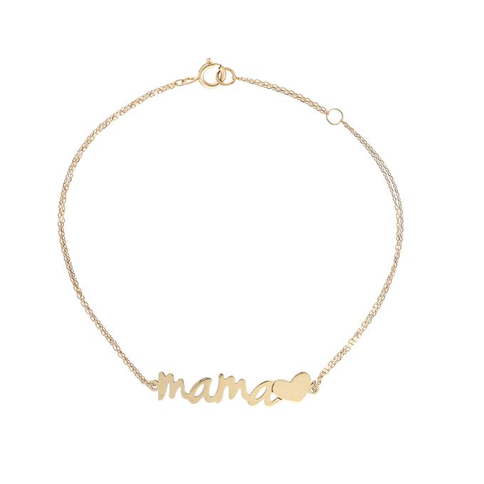 Pulsera mama oro 18 quilates