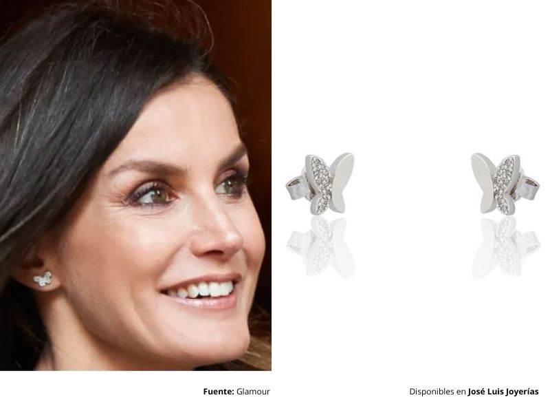 pendientes mariposa plata