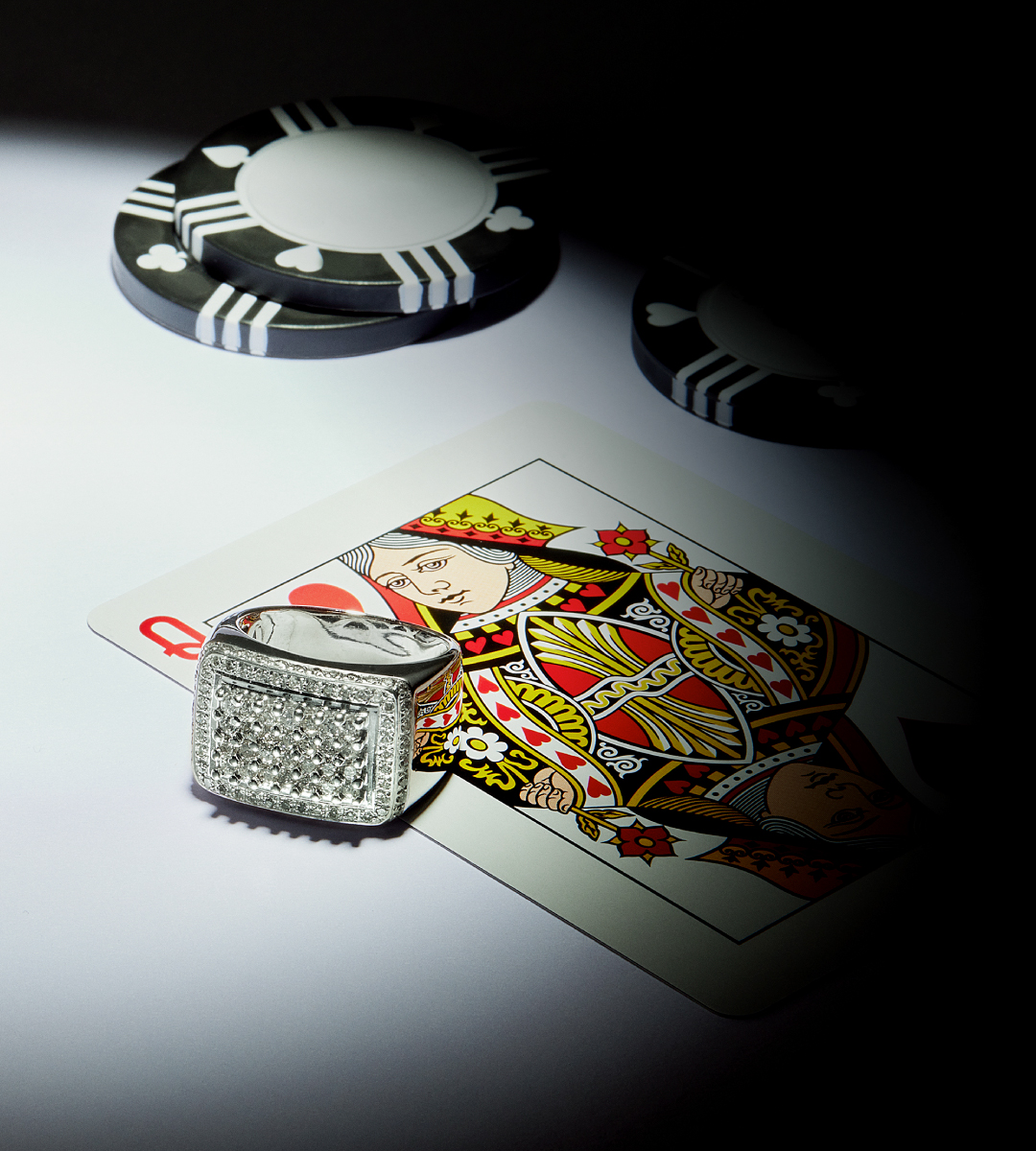 White gold rings