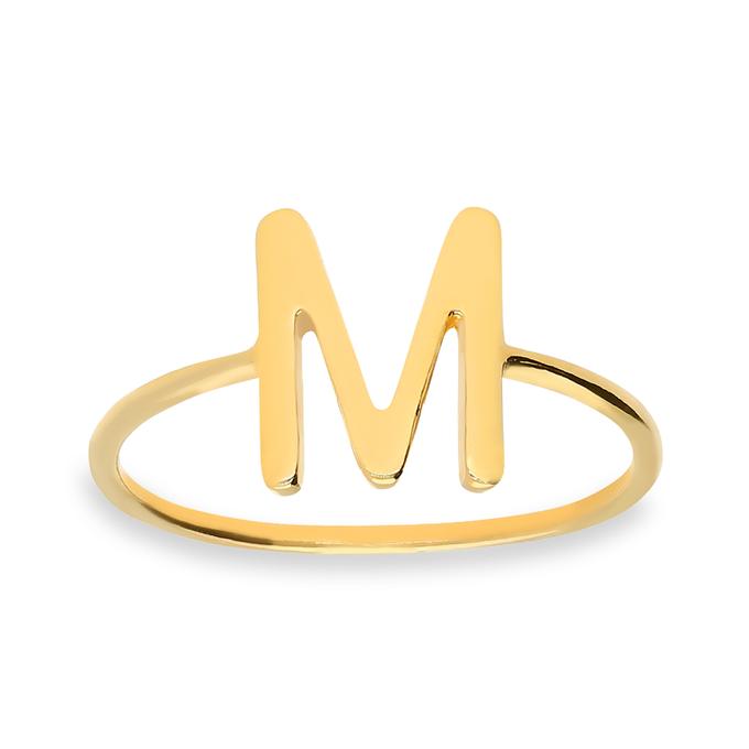 Anillo inicial M oro